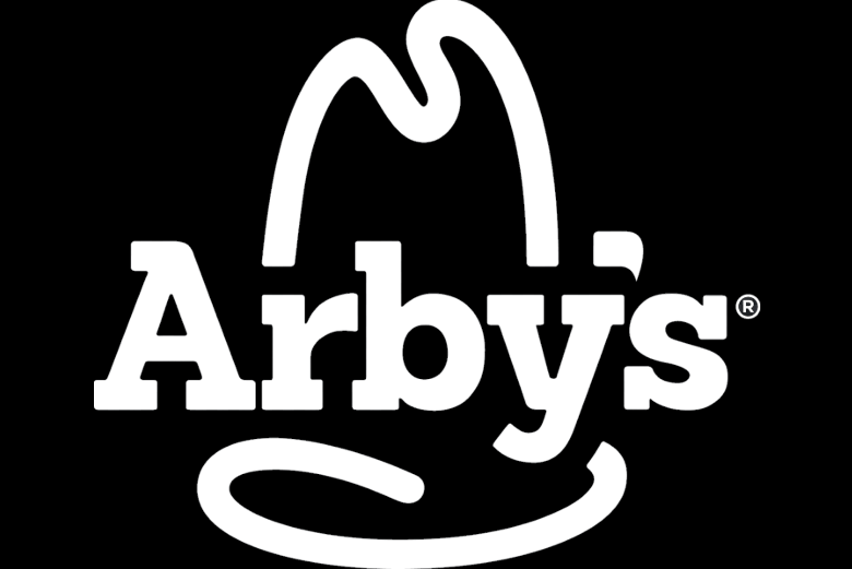 The white Arby's logo featuring a cowboy hat icon on a black background in McLennan County, Texas.