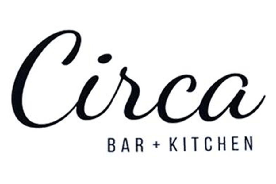 The logo for Circa Bar + Kitchen in black text on a white background in McLennan County, Texas.