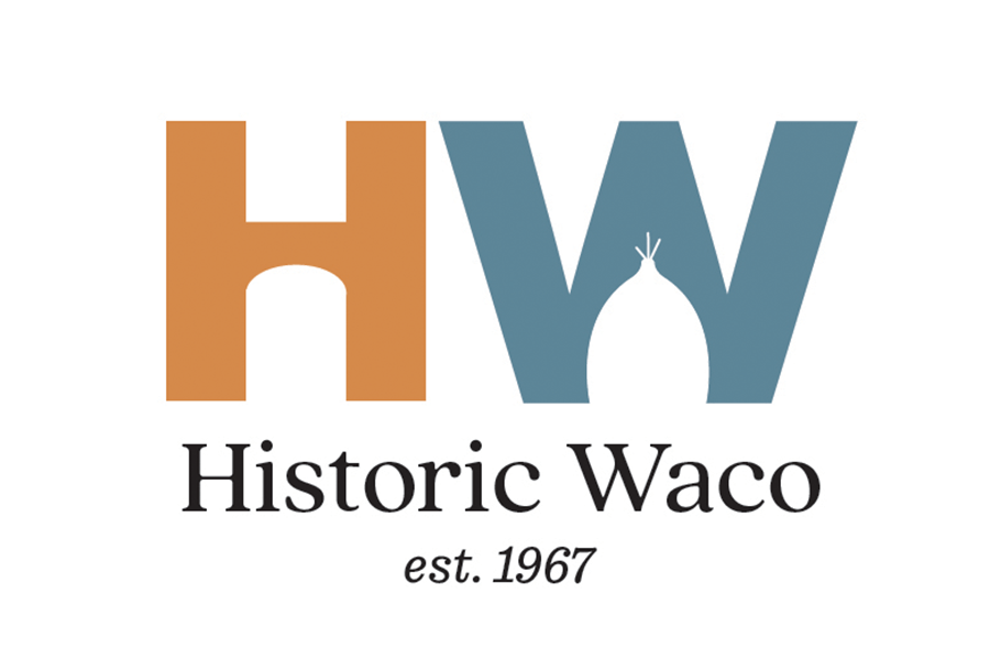The Historic Waco logo featuring stylized letters H and W with a dome silhouette in McLennan County, Texas.
