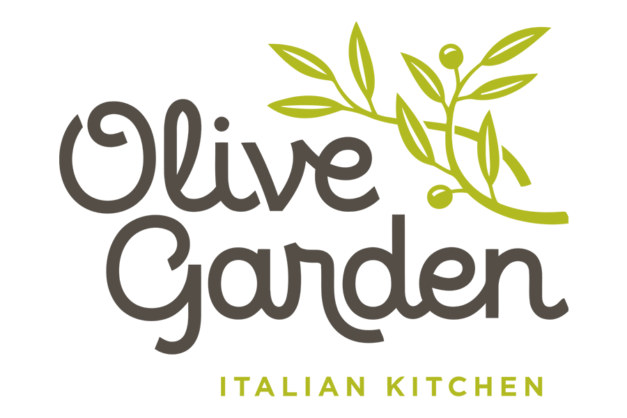 The Olive Garden Italian Kitchen logo with stylized text and an olive branch graphic in McLennan County, Texas.