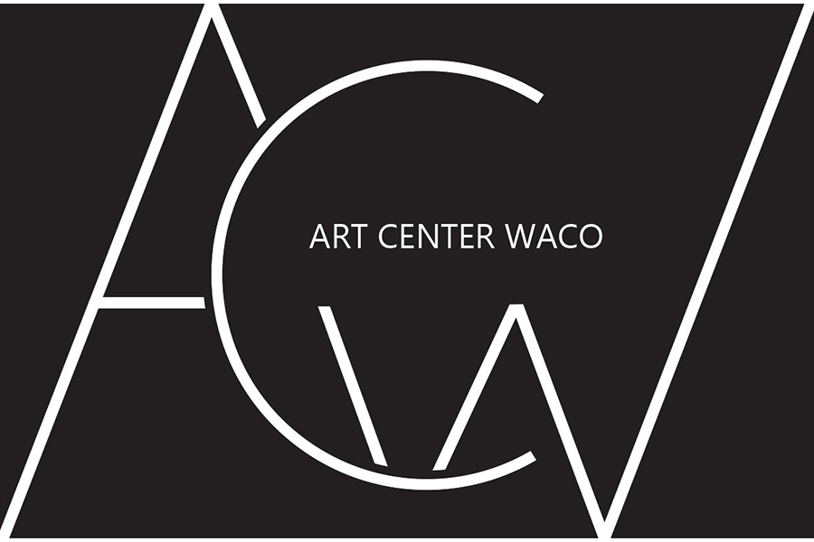 The logo for Art Center Waco featuring stylized white letters on a black background in McLennan County, Texas.