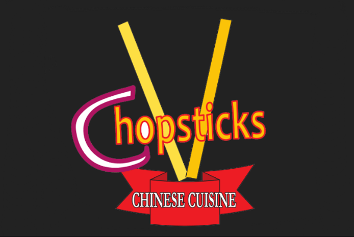 A logo for a Chinese restaurant featuring stylized yellow chopsticks and red text in McLennan County, Texas.
