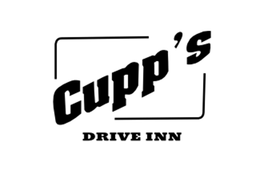 The logo for Cupp's Drive Inn featuring bold black text on a white background in McLennan County, Texas.