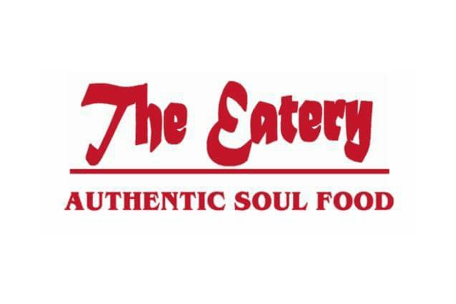 A logo for The Eatery featuring red text and the words Authentic Soul Food in McLennan County, Texas.