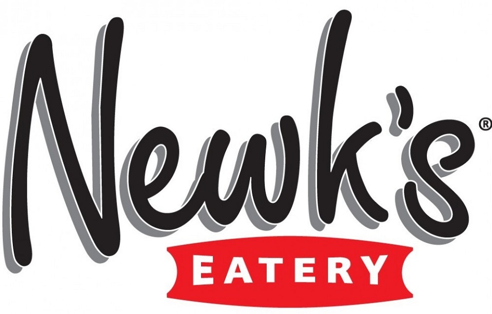 The logo for Newk's Eatery featuring stylized black text over a red banner in McLennan County, Texas.