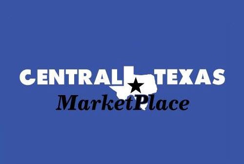 The Central Texas MarketPlace logo featuring a Texas state outline with a star in McLennan County, Texas.