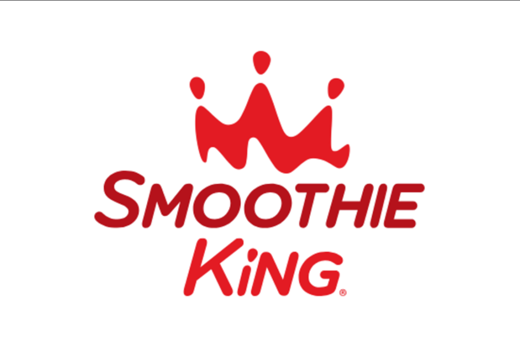 The red logo for the brand Smoothie King on a white background in McLennan County, Texas.