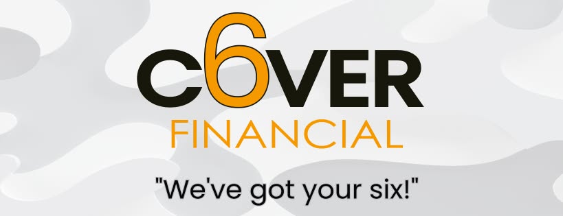 The logo for C6VER Financial with the slogan We've got your six in McLennan County, Texas.